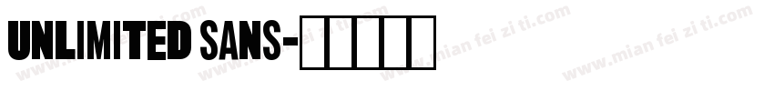 unlimited sans字体转换